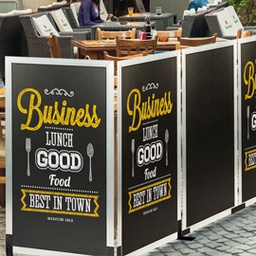 [77158] LAVAGNA Multiboard NERA 60x115cm cornice ARGENTO Securit