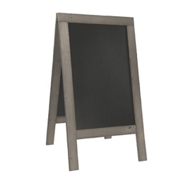 [90142] Lavagna Nature 131x72,7x72cm legno grigio SANDWICH Securit