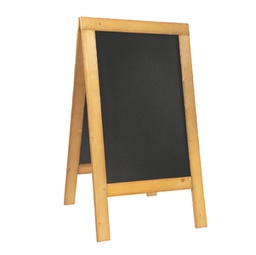 [90141] Lavagna Nature 131x72,7x72cm legno naturale SANDWICH Securit