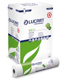 [82498] Lenzuolino medico in rotolo 59cm x 80mt Bianco Eco 80 Lucart