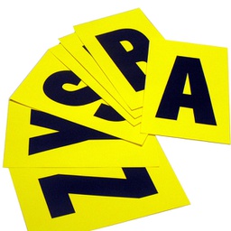 [98336] Lettere adesive A-Z 230 x 140mm 1et/fg. nero/giallo Beaverswood
