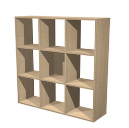 [82839] LIBRERIA 9 CASELLE 104x29,2cm-H103,9cm Rovere - RAINBOW