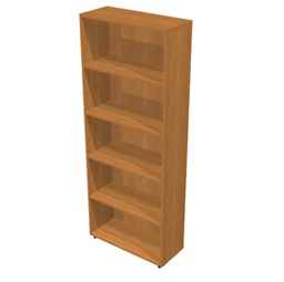 [76843] LIBRERIA ALTA A GIORNO 76x32cm - H196cm NOCE CHIARO