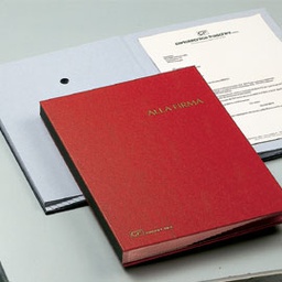 [56602] LIBRO FIRMA 18 PAGINE 24X34CM ROSSO 618-A FRASCHINI