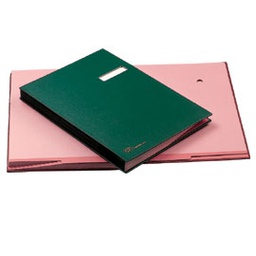 [56604] LIBRO FIRMA C/PORTAETICHETTA 18 PAGINE 24X34CM ROSSO 618-D FRASCHINI