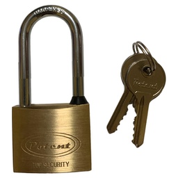 [96785] Lucchetto ad arco lungo 30mm acciaio cromato Metalplus