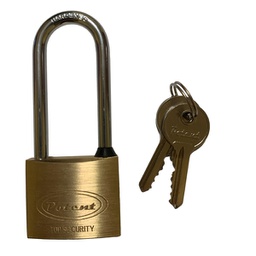 [96786] Lucchetto ad arco lungo 40mm acciaio cromato Metalplus