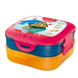 [92071] Lunch Box 3 in 1 rosa corallo Picnik Concept Maped