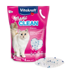 [92103] Magic Clean lettiera in scaglie di silicio per gatti 5Lt