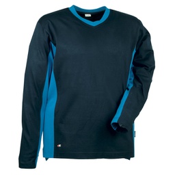 [97997] Maglietta a maniche lunghe Madeira Tg. M blu navy/nero Cofra