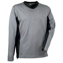 [97989] Maglietta a maniche lunghe Madeira Tg. M grigio/nero Cofra