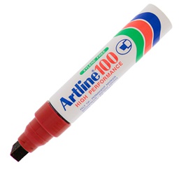 [85762] Marcatore artline A 100 permanente punta scalpello jumbo rosso