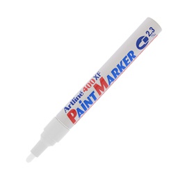 [85750] Marcatore artline A 400 punta tonda a vernice bianco