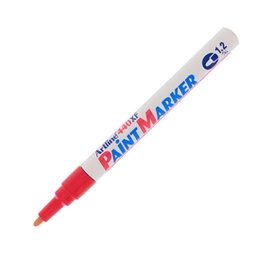 [85766] Marcatore artline A 440 punta tonda fine a vernice rosso
