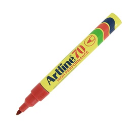 [85755] Marcatore artline A 70 permanente punta tonda rosso