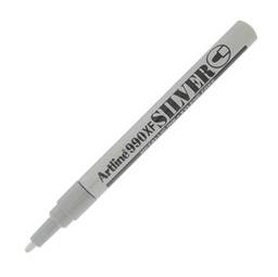 [85772] Marcatore artline A 990 punta tonda fine a vernice argento
