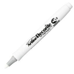 [94004] Marcatore Decorite punta tonda 1.0mm bianco Artline