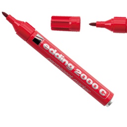 [27466] MARCATORE EDDING 2000C ROSSO P.CONICA