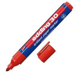 [27503] MARCATORE EDDING 30 PERMANENTE PUNTA TONDA ROSSO