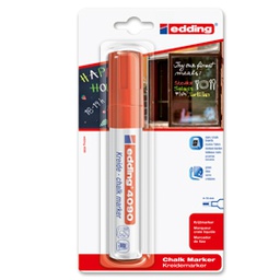 [47576] Marcatore EDDING 4090 punta scalpello gesso liquido rosso