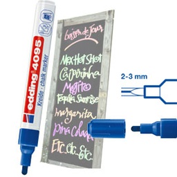 [47579] Marcatore EDDING 4095 punta conica gesso liquido blu