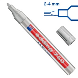 [27562] Marcatore EDDING 750 punta media vernice argento