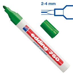 [27552] Marcatore EDDING 750 punta media vernice verde