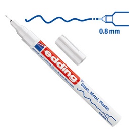 [27578] Marcatore EDDING 780 punta extra fine vernice bianco