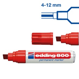 [27491] MARCATORE EDDING 800 ROSSO PS 4-12MM PERMANENTE