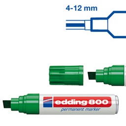 [27493] MARCATORE EDDING 800 VERDE PS 4-12MM PERMANENTE