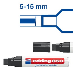[27659] MARCATORE EDDING 850 NERO PS 5-16MM PERMANENTE