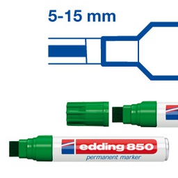[27662] MARCATORE EDDING 850 VERDE PS 5-16MM PERMANENTE