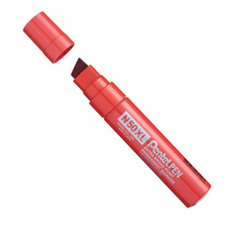 [83087] Marcatore N50 extra large rosso punta a scalpello 8-15,4mm Pentel