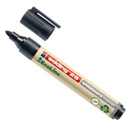 [77286] MARCATORE NERO PER LAVAGNE BIANCHE EDDING 28 ECOLINE TRATTO 1,5 - 3,00mm