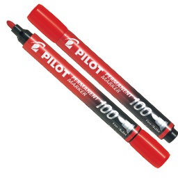[80288] MARCATORE PERMANENTE 100 ROSSO P.TONDA 4.5MM PILOT