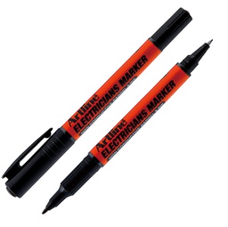 [95024] Marcatore permanente a doppia punta 0,4 e 1,0 mm per elettricisti nero artline