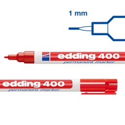 [73449] Marcatore permanente EDDING 400 punta conica rosso