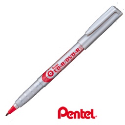 [46074] Marcatore permanente NMS51 per CD-DVD rosso PENTEL