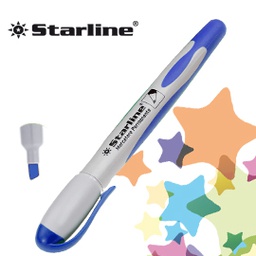 [STL1646] Marcatore permanente punta scalpello 2-4mm blu Starline