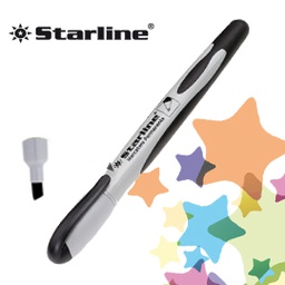 [STL1645] Marcatore permanente punta scalpello 2-4mm nero Starline