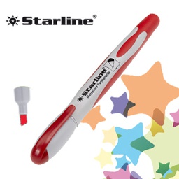 [STL1647] Marcatore permanente punta scalpello 2-4mm rosso Starline