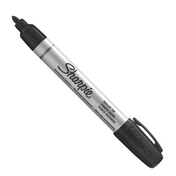 [64835] MARCATORE PERMANENTE SMALL METAL NERO P.TONDA SHARPIE