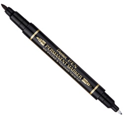 [85826] Marcatore permanente Twin Tip doppia punta F/EF nero Pentel
