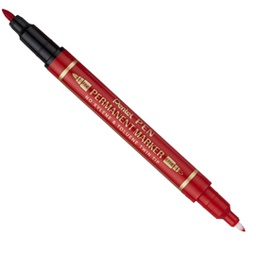 [85827] Marcatore permanente Twin Tip doppia punta F/EF rosso Pentel
