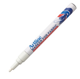 [85775] Marcatore per tessuto artline punta tonda 1,2mm bianco