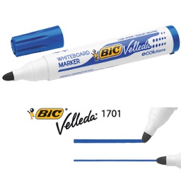 [80204] MARCATORE P.TONDA 1.5MM BLU Whiteboard VELLEDA  1701 Recycled BIC