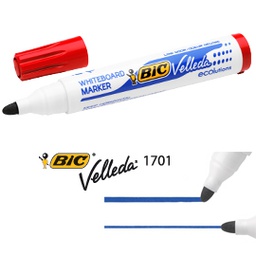[80205] MARCATORE P.TONDA 1.5MM ROSSO Whiteboard VELLEDA  1701 Recycled BIC