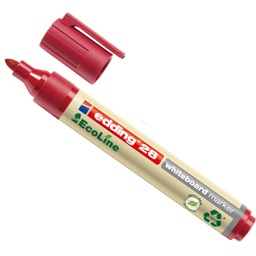 [77288] MARCATORE ROSSO PER LAVAGNE BIANCHE EDDING 28 ECOLINE TRATTO 1,5 - 3,00mm
