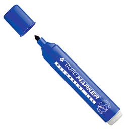 [73539] MARCATORE TRATTO MARKER BLU P.TONDA
