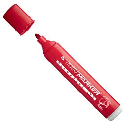 [73540] MARCATORE TRATTO MARKER ROSSO P.TONDA